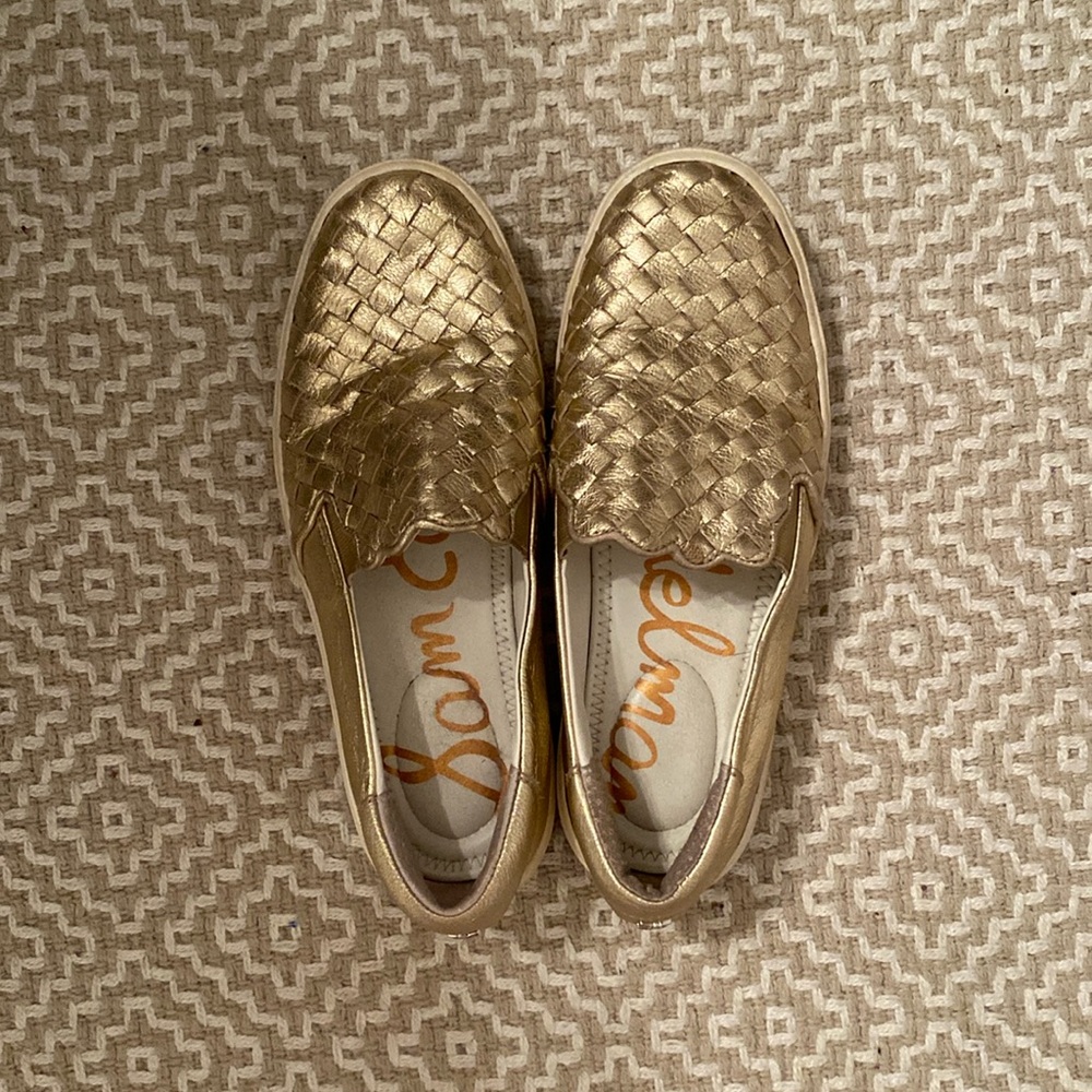 Sam Edelman Gold Sneakers